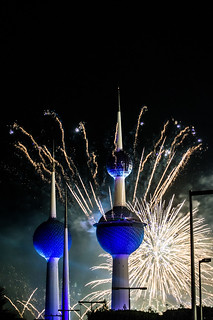 Kuwait fireworks celebrating the golden jubilee of its constitution #2 [November 10th, 2012]