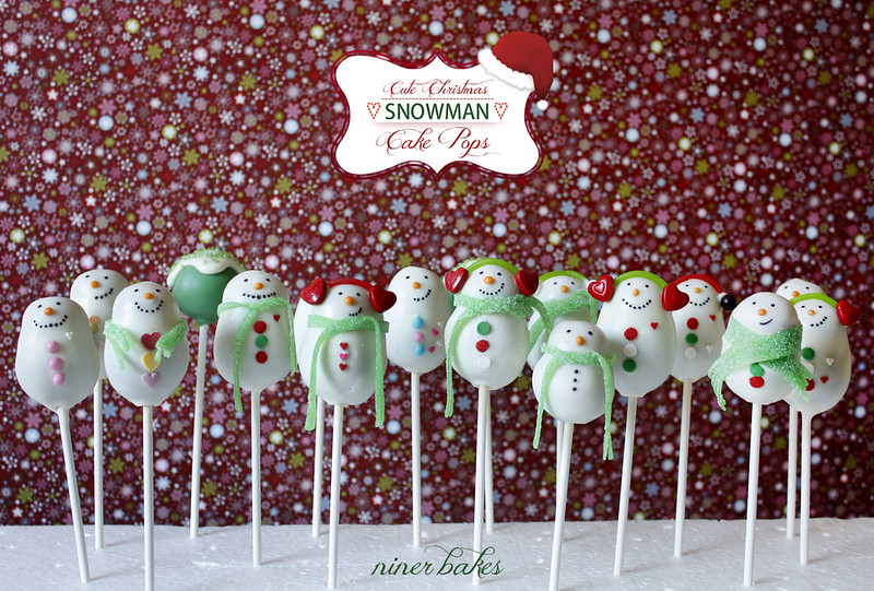 Wie macht man - Süße Schneemann Familie - Schneemann Winter Cake Pops - Weihnachts Cake Pops - niner bakes bei Flickr