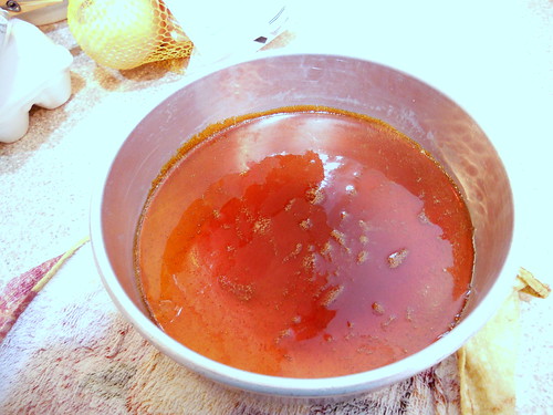 Caramel for Flan in a bowl.