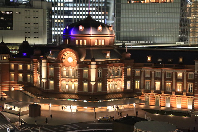 New Old Tokyo Station Night View