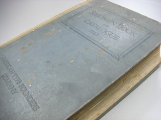 1923 American Type Founders Co. type specimen book