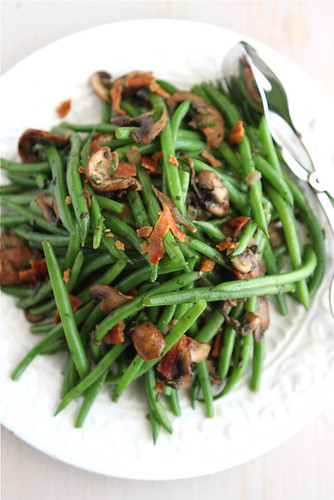 Fresh Green Beans with Bacon, Mushrooms & Herbs Recipe | cookincanuck.com