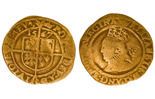 1567 Elizabeth I coin