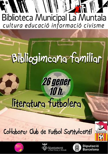 Bibliogimcana familiar: literatura futbolera @ 26 gener 10 h. by bibliotecalamuntala