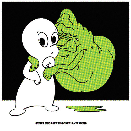 Slimer finds out his buddy is a dead kid. by Jason Dryg
