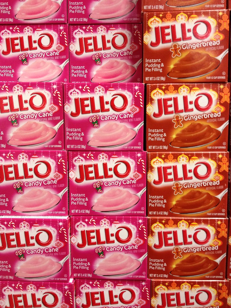 Candy Cane & Gingerbread Jell-O Instant Pudding