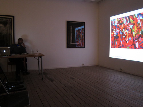 Herman Mbamba presenting