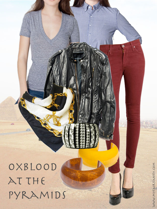 get the look oxblood at the pyramids 1