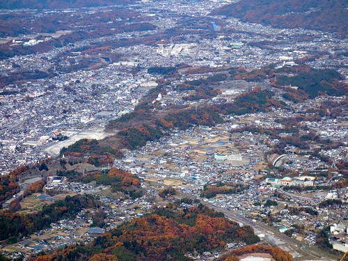 武甲山山頂から見る秩父市