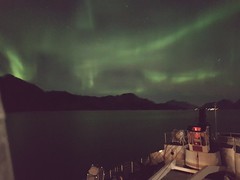 Norway - Northern lights on leaving Svolaer