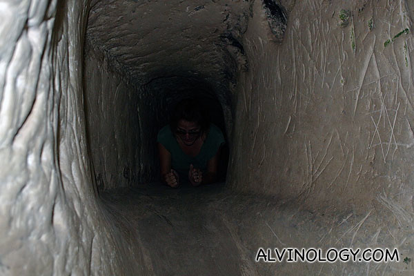 Dark and narrow tunnel