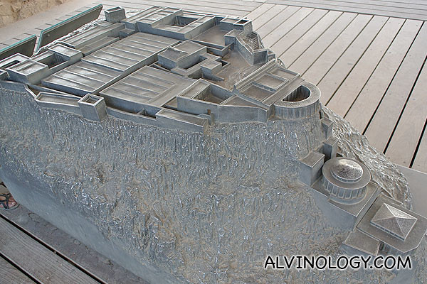 Scale model of King Herod's palace