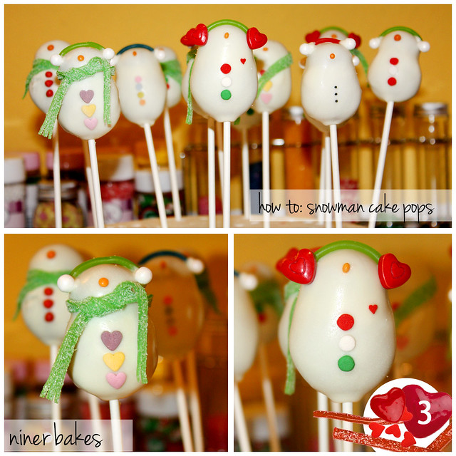 How to make SNOWMAN CAKE POPS
