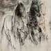 馬10.水彩、木炭、紙本.62x48cm.2012
