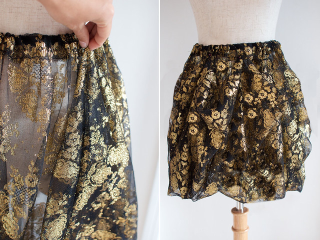 diy blogger geneva of a pair and a spare makes a dolce and gabbana inspired skirt2