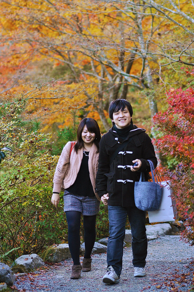 Arashiyama Couple Walking