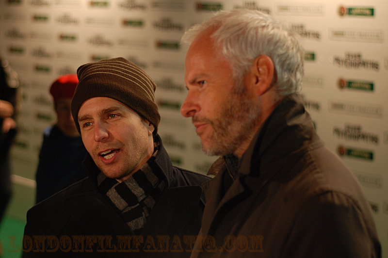 Seven Psychopaths star Sam Rockwell and director Martin McDonagh at the Jameson Cult Film Club premiere 27 November 2012