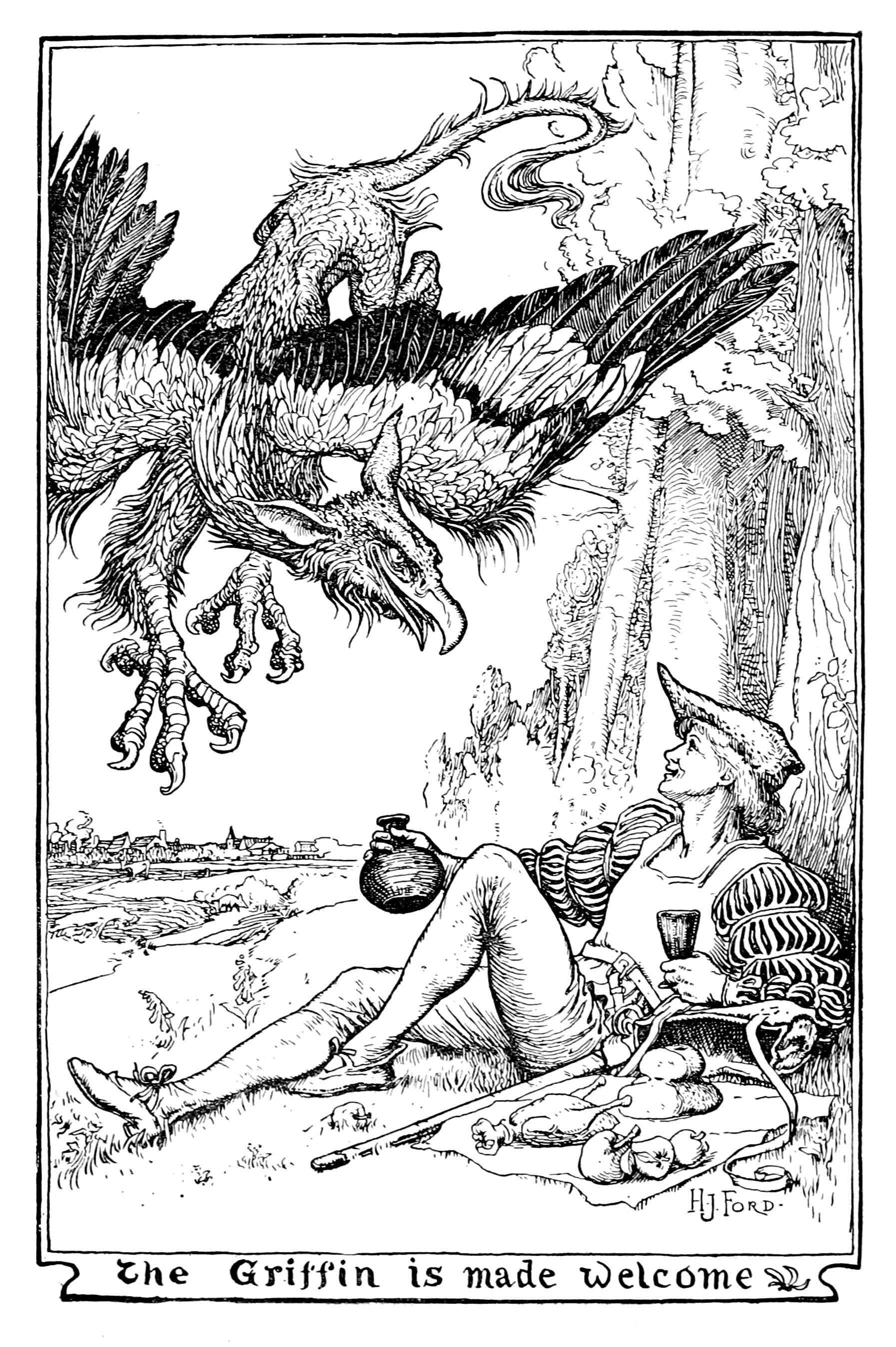 Henry Justice Ford - The pink fairy book, edited by Andrew Lang, 1897 (illustration 11)
