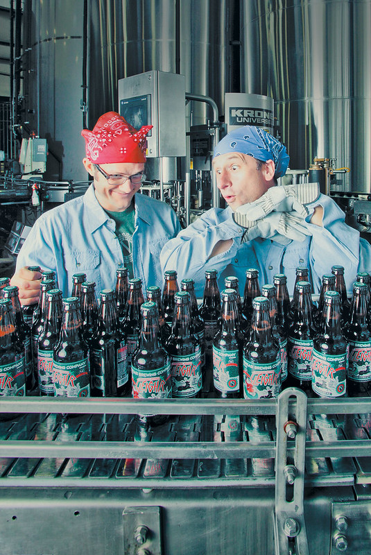 Ninkasi Brewing founders Nikos Ridge and Jamie Floyd by traskblueribbon