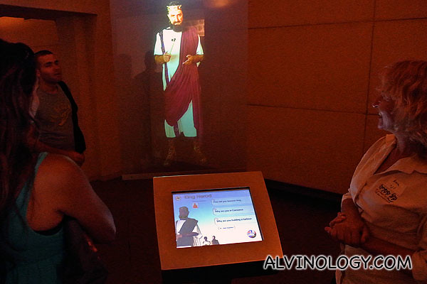 We visited an interactive gallery that retells the story of Caeserea