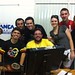 Galera da Rádio Aliança transmitindo o Bote Fé RS! FM 106.3