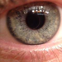Oh, you know, just taking super creepy eyeball pics with my new iPhone macro lens. Regular Monday night!