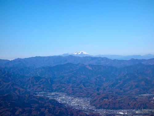 武甲山から見る浅間山