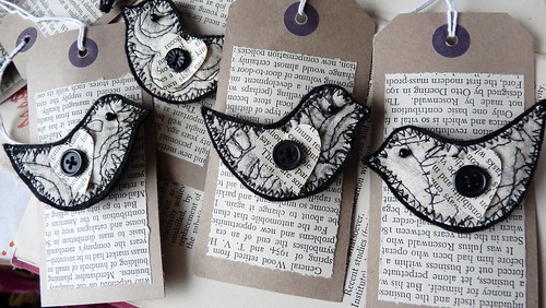 new bird brooches by ominnimo
