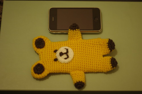 amigurumi #84 M iPhone cosy yellow bear