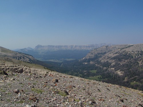 Looking west from the base of Pinnacle Buttes North, Shoshone National Forest, Wyoming