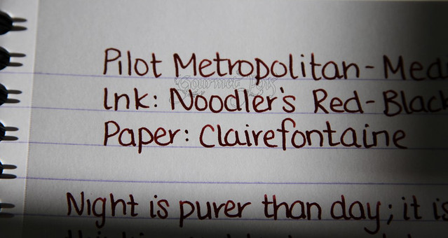 Pilot Metropolitan Close Up Writing