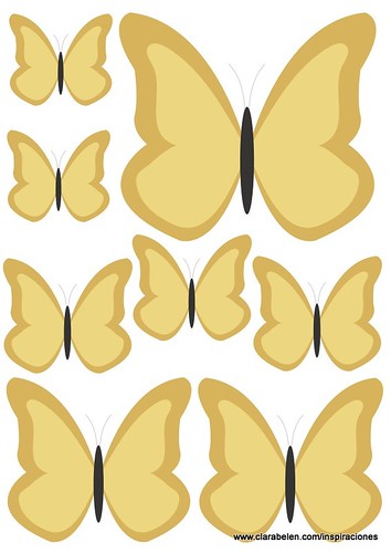 Plantillas de mariposas para manualidades