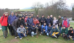 Planting a new Jubilee Wood at the National Botanic Garden of Wales