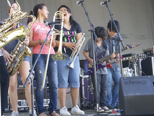 Anthropos Arts and the "B Team" on the Austin Kiddie Limits Stage at ACL Fest