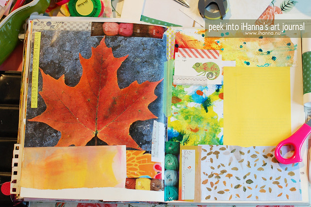 Art Journal: Maple Leaf Page
