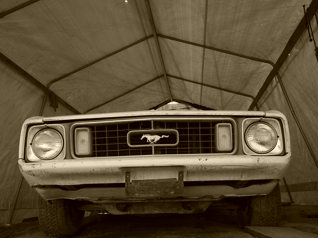 old mustang car