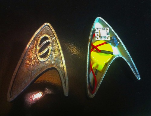 BlinkM MinM in Star Trek pin