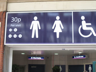 30p to use the toilets, London