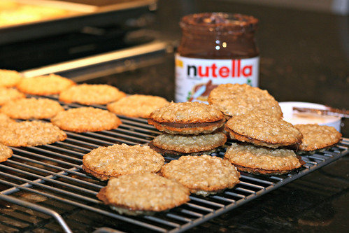 Nutella Oat Sandwich Cookies