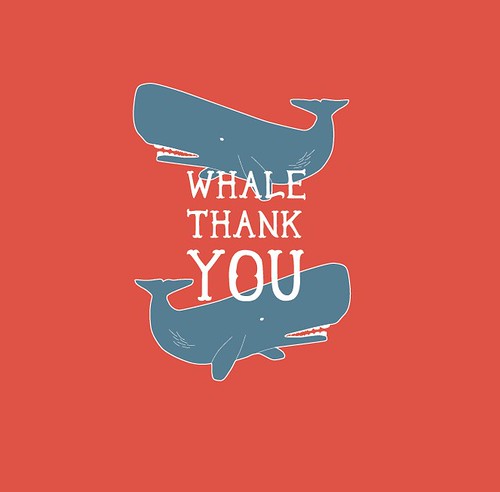 whale thank you by Adrianna Velazco