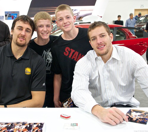 Andrew Bogut and David Lee with Boys