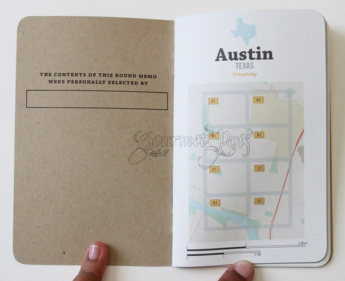 Bound Custom Journals - Custom Content - Austin Map