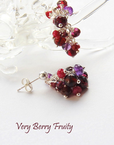 Berry Earrings by gemwaithnia