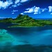 Aerial View of Bora Bora , French Polynesia