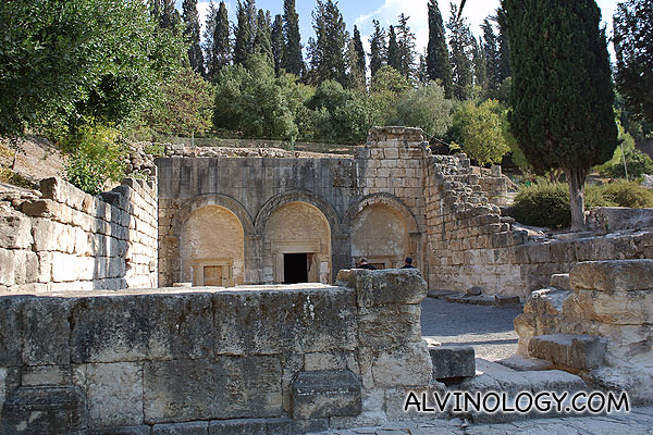 Entrance to a large cluster of Jewish tombs