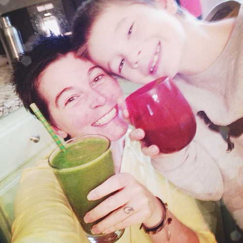 Cheers to getting your greens on! #mylifeasworship #unschooling