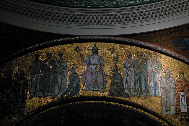 Cathedral Basilica of Saint Louis, in Saint Louis, Missouri, USA - mosaic of Christ the King copy