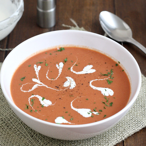 Creamy Roasted Tomato-Balsamic Soup