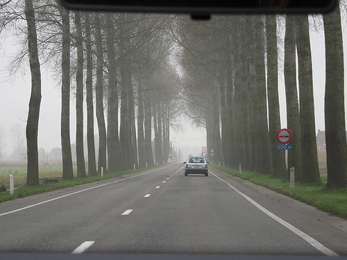 on the road in SW Belgium