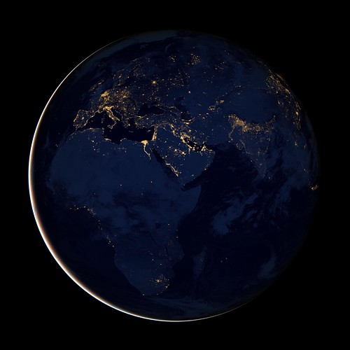 Black Marble - Africa, Europe, and the Middle East